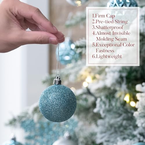 Valery Madelyn 50ct Christmas Tree Decorations Ball Ornaments 2.36 Inches