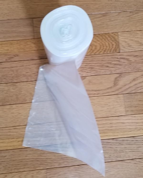 250 Freezer Food Storage Bags, 18" W x 24" H (Width x Height), with Plastic Ties. Clear Plastic Bags on Roll, High-Density Polyethylene, 15 Micron, 250 Bags/Roll, 1 Roll/Box