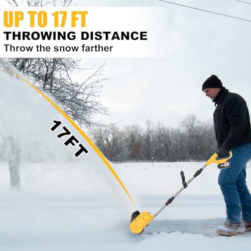 Cordless Electric Snow Shovel, Brushless Lightweight Snow Thrower Machine