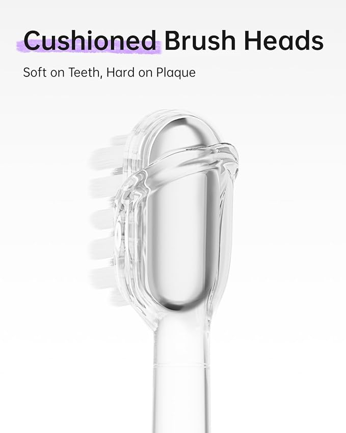 Laifen Wave Special Electric Toothbrush, Oscillation & Vibration Sonic Electric Toothbrush for Adults with App, 2 Brush Heads, IP68 Waterproof Travel-Friendly (Misty Lavender)