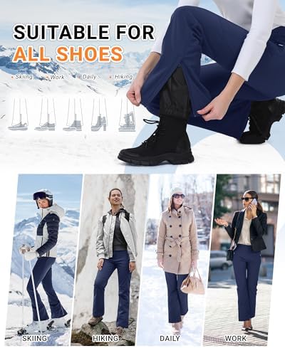 Outdoor Ventures Ski Pants Women Waterproof Insulated Snow Soft Shell
