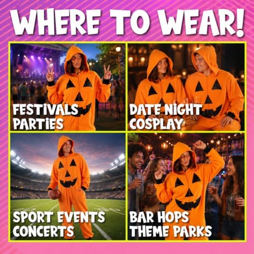 Funziez! Slim Fit Adult Onesie - Animal Costume - Plush Unisex Halloween One Piece Cosplay Suit for Women and Men