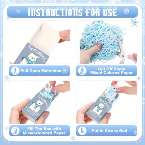 10 Sets Winter Break Gifts Penguin Holiday Party Favors with Boxes