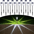 DenicMic Solar Pathway Lights Outdoor Waterproof Cold White LED 15 Pack