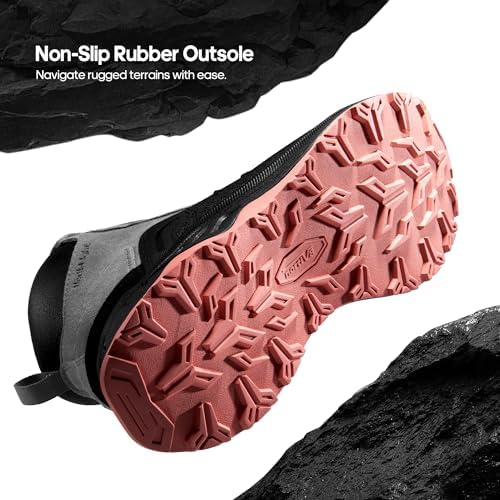 NORTIV 8 Women's Waterproof Hiking Boots Outdoor Trekking Camping Trail Hiking Boots