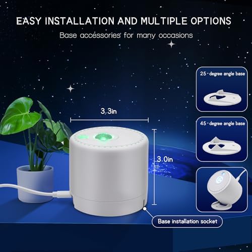 HERHOTER Galaxy Projector,Star Projector with Timer and Remote Control for Adults Bedroom Decoration, Party,Star Night Light