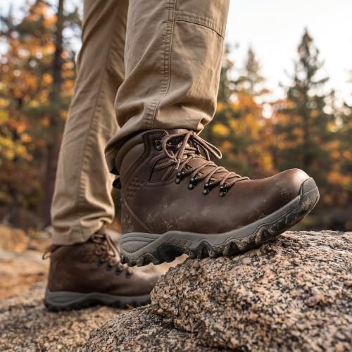 NORTIV 8 Men's Hiking Winter Insulated Snow Boots
