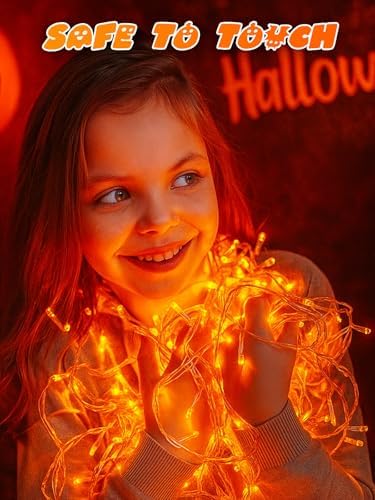 33FT 100 LED Battery Operated Halloween String Lights 8 Modes Twinkle Light
