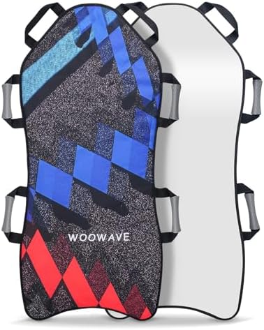 WOOWAVE 45"×18" Foldable Snow Sled, Black