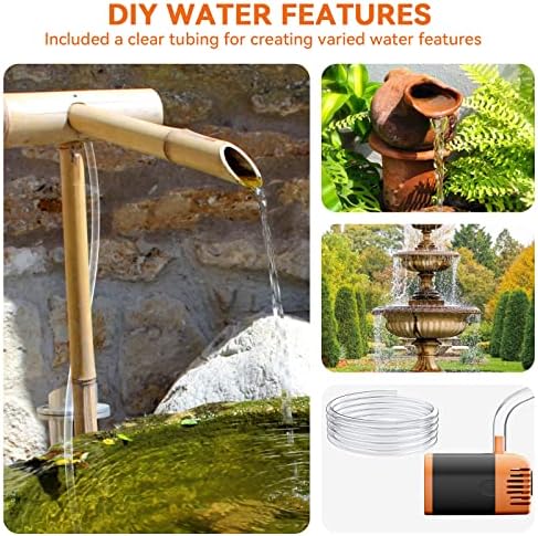 POPOSOAP 30W Solar Fountain Pump with 430GPH Flow, 7 Water Spray Heads & 16.4ft Cable, Solar Pond Pump with Adjustable Flow Valve & Dry Run Protection for Garden, Birdbath, Water Feature P130C