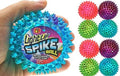 JA-RU Large 3.25" Light Up Spiky Rubber Ball (8 Balls) 699-8s