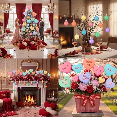 Tree Decorations, Love, Macarons, 32 Pcs
