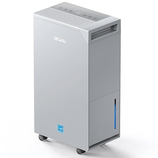 5000 Sq.Ft Energy Star Most Efficient 2024 Dehumidifier, Max 100 Pint Moisture Removal, Auto Defrost, Drain Hose, Smart Humidity Control for Basement, Home, Garage, Bathroom, Laundry Room