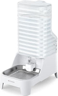 Automatic Dog Water Bowl Dispenser with Patented Faucet - 6L Large Gravity Cat Water Dispenser with Handle, Filter & Adjustable Base, Wide Mouth for Easy Clean, BPA-Free, Stainless Steel Pet Waterer