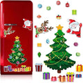 Magnetic Christmas Tree for Refrigerator, Soft Magnetic Set, Reusable Holiday Decor for Kids & Family, Lovely Xmas Decoration for Home, Kitchen, Office (Xmas Tree-A)