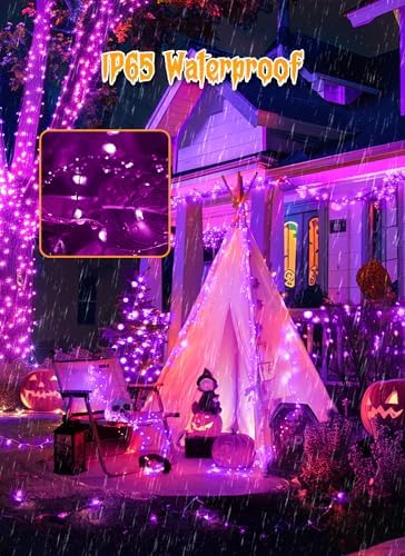 240 LED Solar Halloween Lights Outdoor Waterproof IP65, 20FT 8 Light Modes