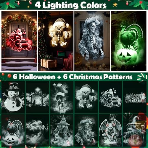 Aurelema Christmas Halloween Projector Lights 3D Dynamic