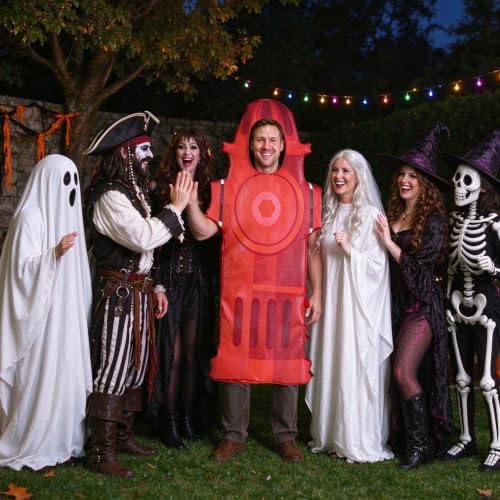 Halloween Adult Fire Hydrant Costume Cosplay Prop for Women Man(No Pants)