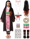 Spooktacular Creations Halloween Ninja Costumes for Kids, Girls Kimono Set, Toddlers Pink Anime Outfit
