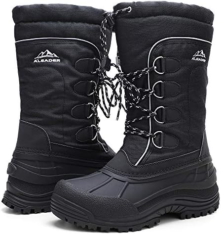 ALEADER Men's Winter Waterproof Insulated Shell Warm Inner Comfortable Outdoor Snow Boots