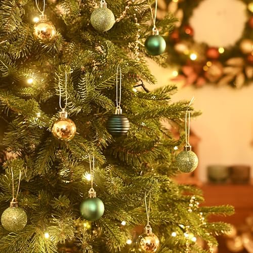 Valery Madelyn Small Christmas Tree Decorations Ball Ornaments 24ct 1.57"