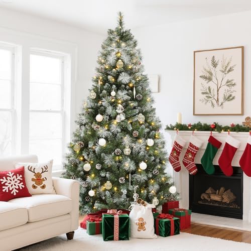 YITAHOME 6ft Prelit Scotch Pine Christmas Tree with Remote Control