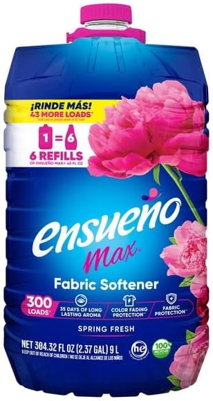 Ensuenoo Max Fabric Softener 300 Loads, 304 oz