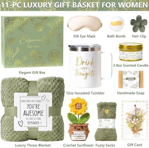 Birthday Gifts for Women Get Well Soon Spa Gift Baskets Self Care Package