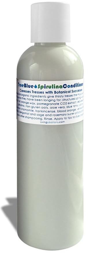 LIVING LIBATIONS - Organic True Blue Spirulina Conditioner | Natural, Plant-Based, Clean Beauty (1 fl oz | 30 ml)