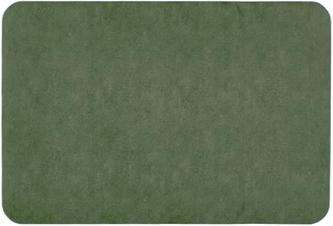 TYUU Bathroom Mat Quick Dry, Bathroom Rugs Non Slip Washable Thin Absorbent Bath Mat Fits Under Door Bathroom Floor Mat Perfect for Bath, Shower, or Sink 24"x36" Sage Green