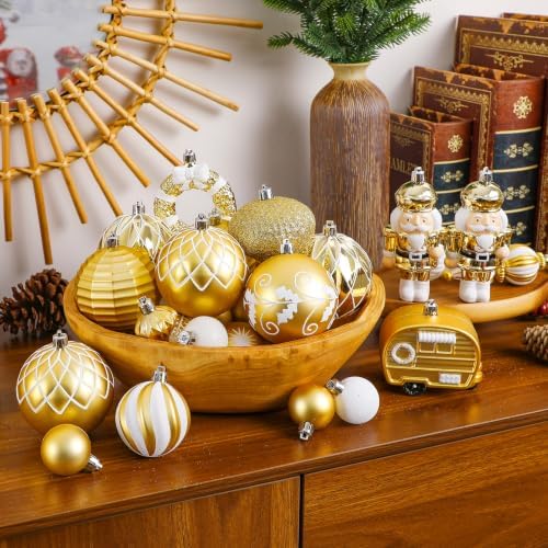 SHareconn 135Pcs Christmas Tree Ornaments Set, Christmas Tree Decorations