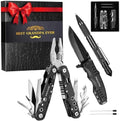 Multitools Gifts Set for Papa with 14-In-1 Multi-Pliers, Pocket Knife, Tactical Pen, Gifts for Grandfather Stocking Stuffers Multi-tools Kit(BEST GRANDPA EVER)