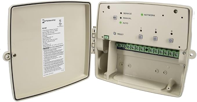 Intermatic PE733P 7-Day Electronic Wi-Fi Pool Timer – 3-Circuit, 120–277V Auto-Voltage, Type 3R Outdoor Plastic Enclosure - 30A Load Capacity for Pumps, Lights, and Spa Equipment
