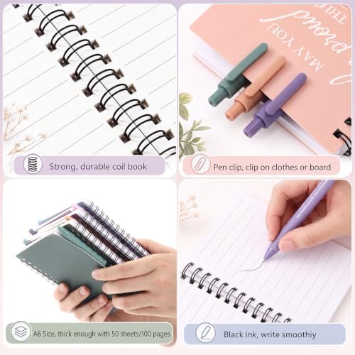 Honoson 30 Sets/60 Pcs Employee Notebook Pen Gifts, Vibrant Color
