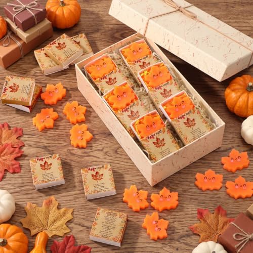 24 Sets Thanksgiving Leaf Gifts Believe in Yourself Fall Party Favors