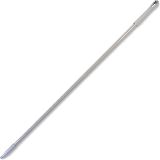 SPARTA Fiberglass Broomstick Replacement Broom Handle with Acme Threaded Tip for Industrial Cleaning Tools, Fiberglass, 60 Inches, Gray