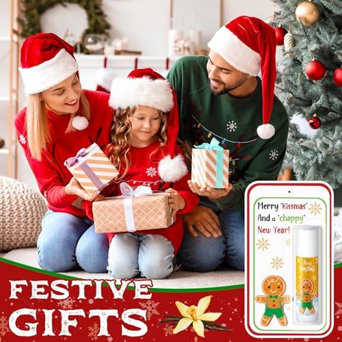10 Pack Christmas Lip Balms Bulk Cute Christmas Party Gifts Favors