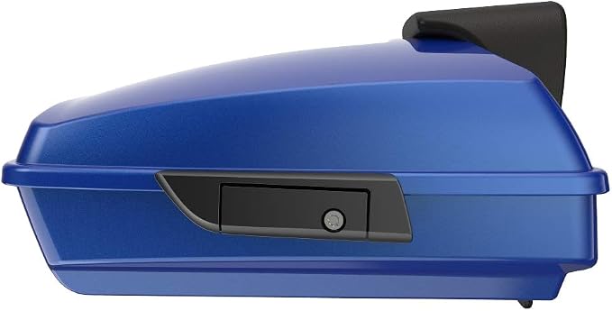 Advanblack Road Glide Tour Trunk Pack Blue Max Razor Tour Trunk Pack Backrest Pad for '97-'25 Harley Touring Road King Street Glide Electra Glide CVO models