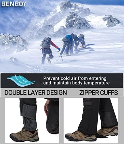 BenBoy Mens Snow Bibs Ski Pants Softshell Waterproof
