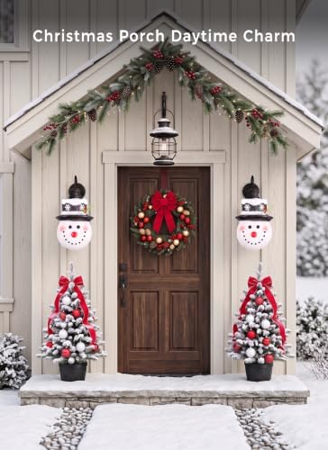 Brightown EVA Xmas Porch Light Covers, Christmas Decor for Garage & Porch