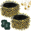 2 Pack 200 LED Battery Operated Christmas Lights, 8 Modes String Lights