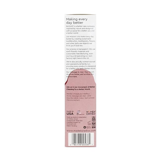 RADIUS Toothpaste, Clove Cardamom, 3 oz, USDA Organic Non-Toxic Chemical-Free Gluten-Free, Designed to Improve Gum Health & Prevent Cavities, Pack of 3