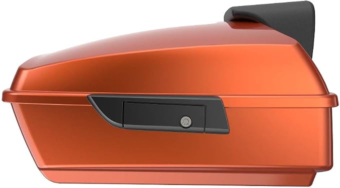Advanblack Road Glide Tour Trunk Pack Scorched Orange Chopped Tour Trunk Pack Backrest Pad for '97-'25 Harley Touring Road King Street Glide Electra Glide CVO models