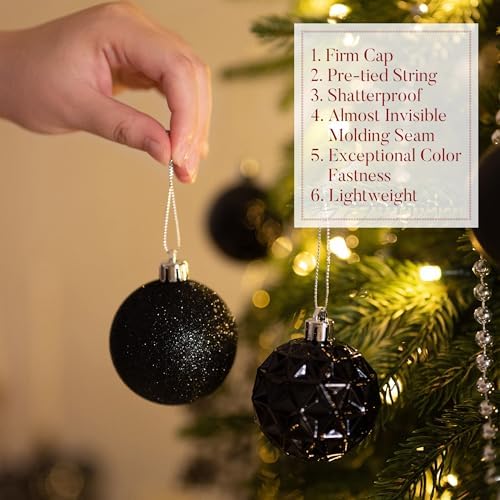 Valery Madelyn 50ct Christmas Tree Decorations Ball Ornaments 2.36 Inches