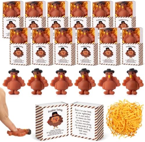 48 Sets Thanksgiving Positive Gifts Fall Turkey Party Favors