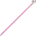 SPARTA Fiberglass Broomstick Replacement Broom Handle with Acme Threaded Tip for Industrial Cleaning Tools, Fiberglass, 60 Inches, Pink, (Pack of 12)