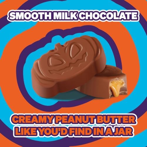MrBeast Feastables Peanut Butter Halloween Pumpkin Cups, 30ct