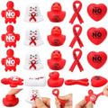 Thenshop 140 Pcs Red Ribbon Week Anti Drug Awareness Relief Favor