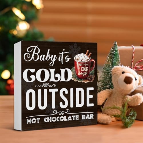 Hot Chocolate Bar Christmas Decorations - Winter Christmas Decor