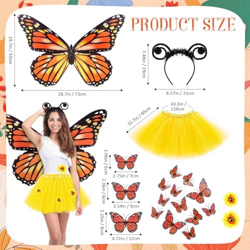 2 Set Butterfly Catcher Couple Costume Matching Halloween Outfits